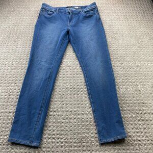 Kensie Skinny Jeans Women Size 14 Blue Cotton Polyester Stretchable Tapered